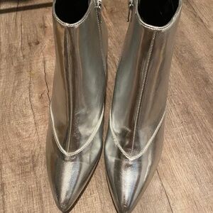 Silver Boot Heels